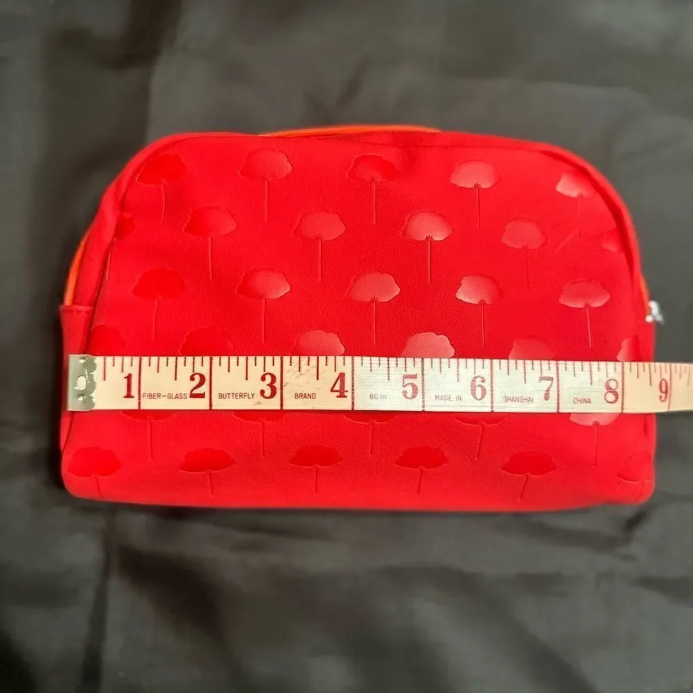 Kenzo Red Rubber Cosmetic Travel Bag
